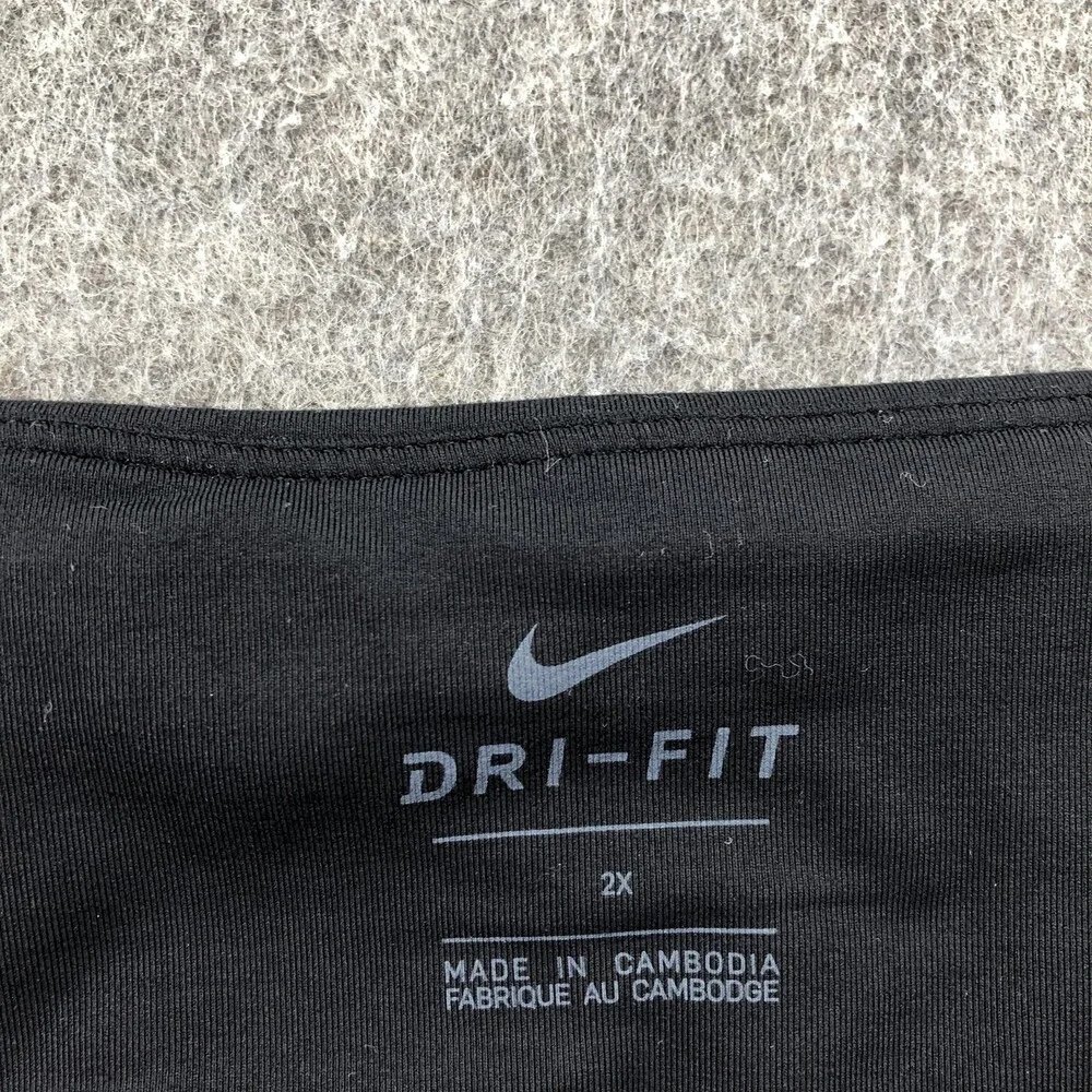 Nike Leggings Womens 2X Black Dri-FIT Compression Ankle Running Gym Athletic